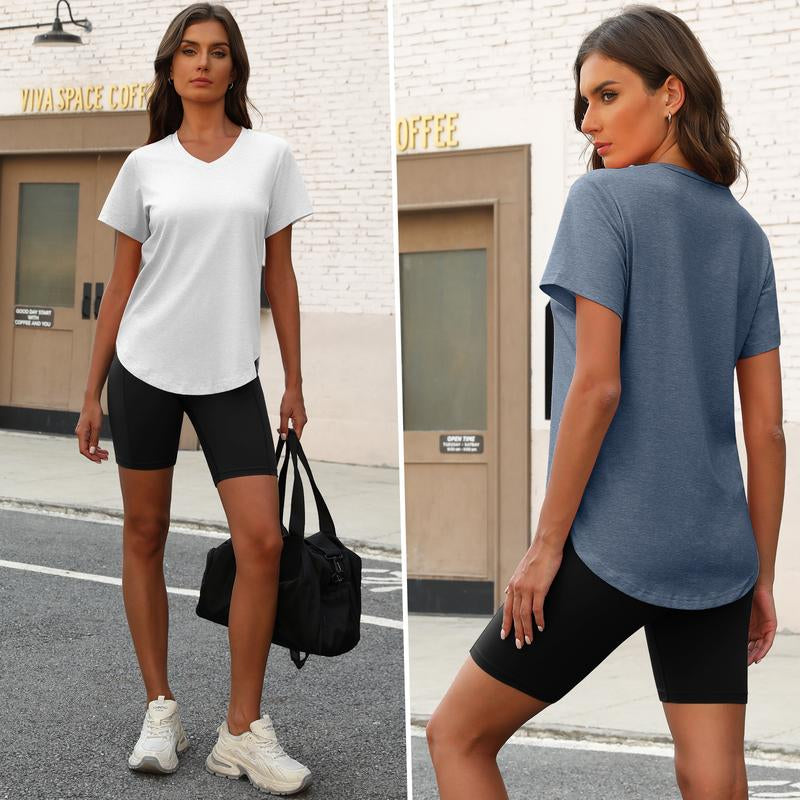 VILIGO 3-Pack 8" Biker Shorts for Women – High-Waisted Yoga Shorts with Tummy Control, Hidden Pocket, Stretchy & Soft, 75% Nylon, 25% Spandex, Perfect for Workout & Casual Wear